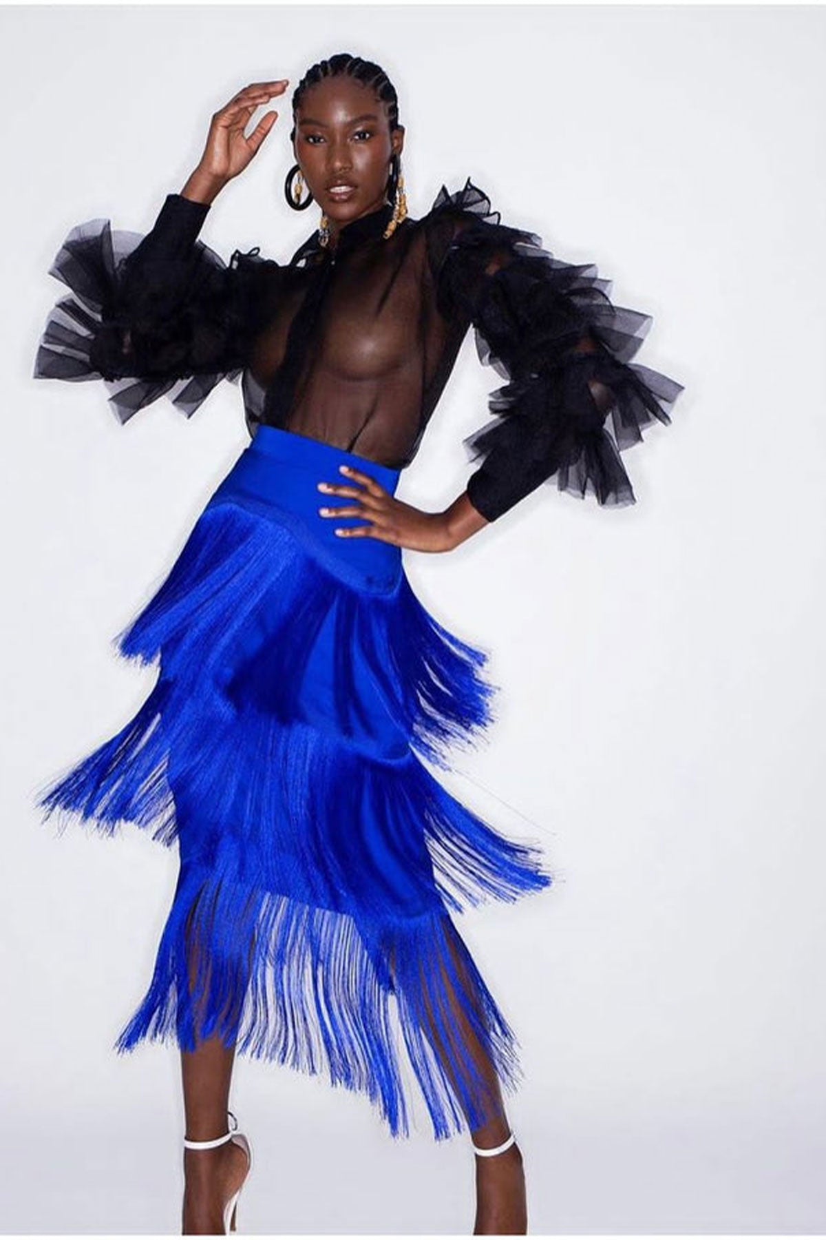 Piillz N Poizn Fringe Skirt