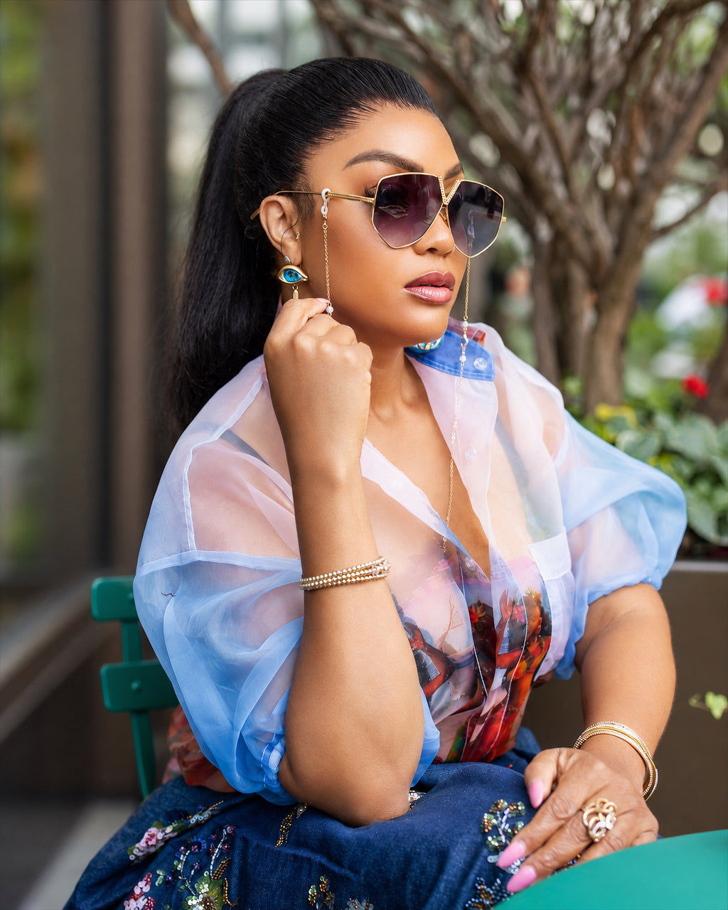 ZURI MOSAIC BLOUSE