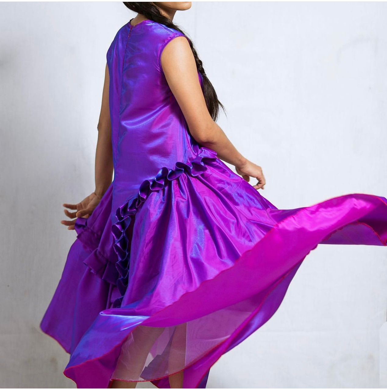 Piilz N Poizn Silk Taffeta A-Line Dress