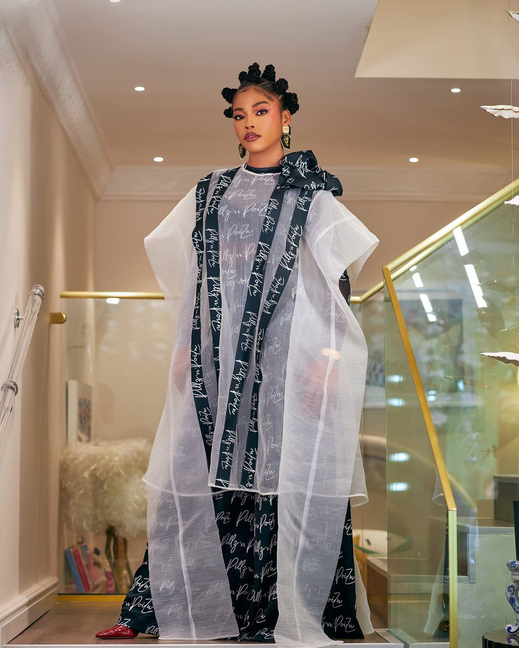 Ciara Monogram 3piece Kimono Set
