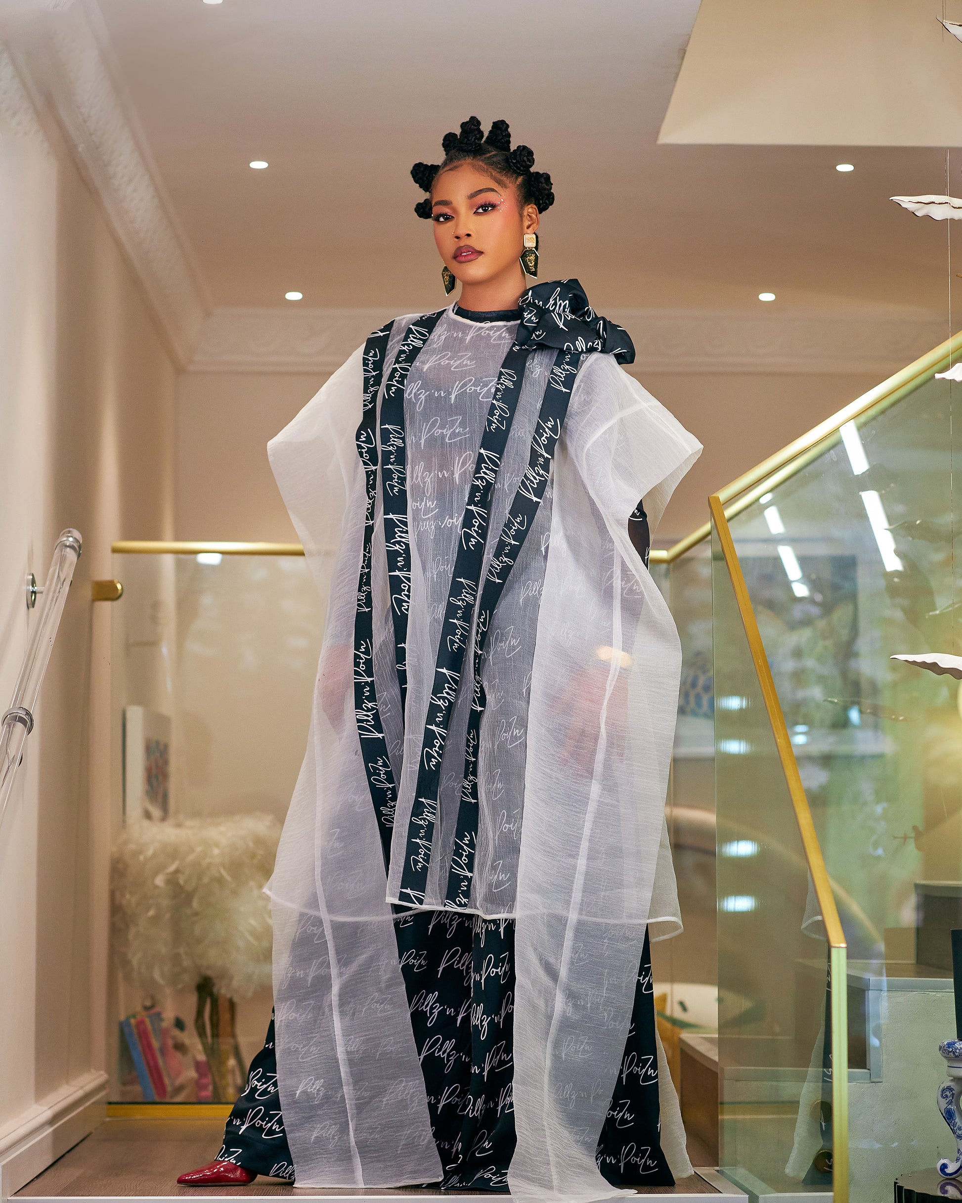Ciara Monogram 3piece Kimono Set